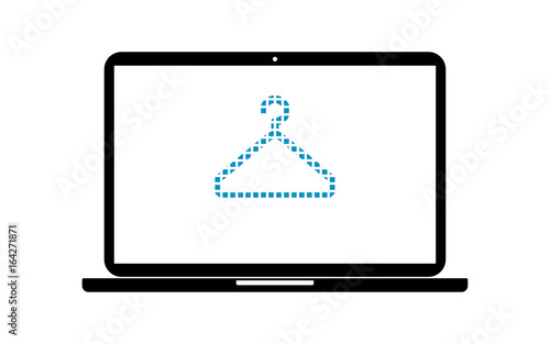 Pixel Icon Laptop - Kleiderbügel