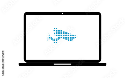 Pixel Icon Laptop - Überwachungskamera