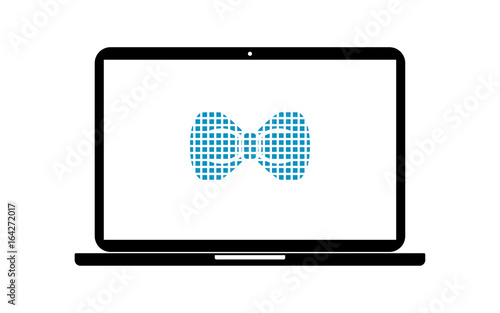 Pixel Icon Laptop - Schleife