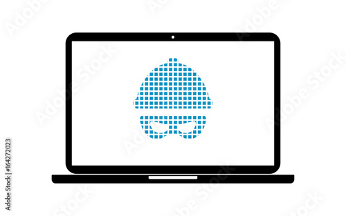 Pixel Icon Laptop - Hacker