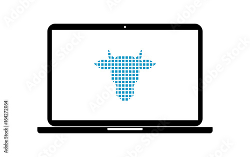 Pixel Icon Laptop - Rind Kopf