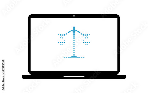 Pixel Icon Laptop - Waage