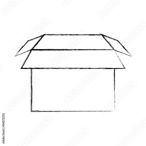 box carton packing icon vector illustration design