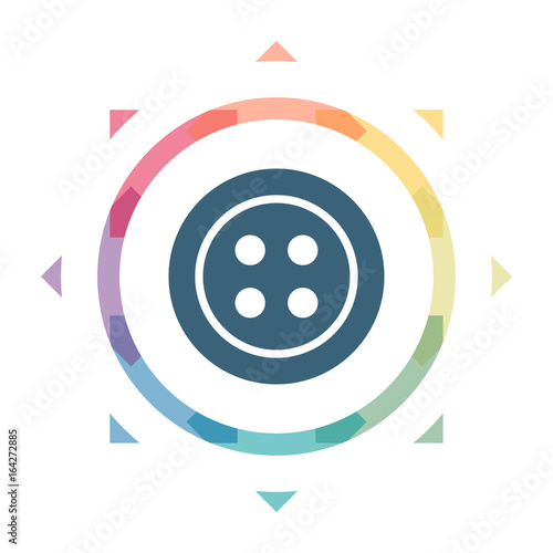 buntes Symbol - Knopf