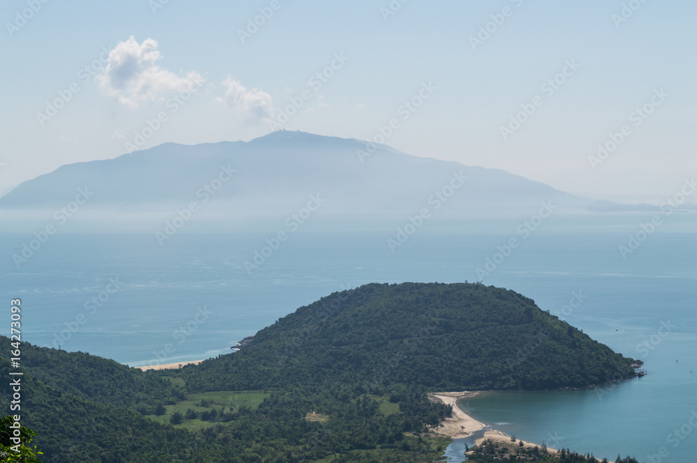 Coastal Landscape with Peninsula and Island near Hoi An, Vietnam