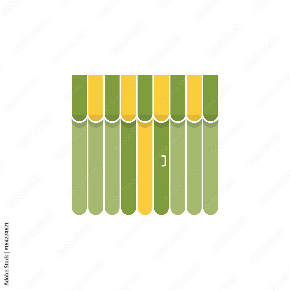 Storefront with striped awning. Logo template. Shopping concept. Letter t Storefront with striped awning. Logo template. Shopping concept. Letter t