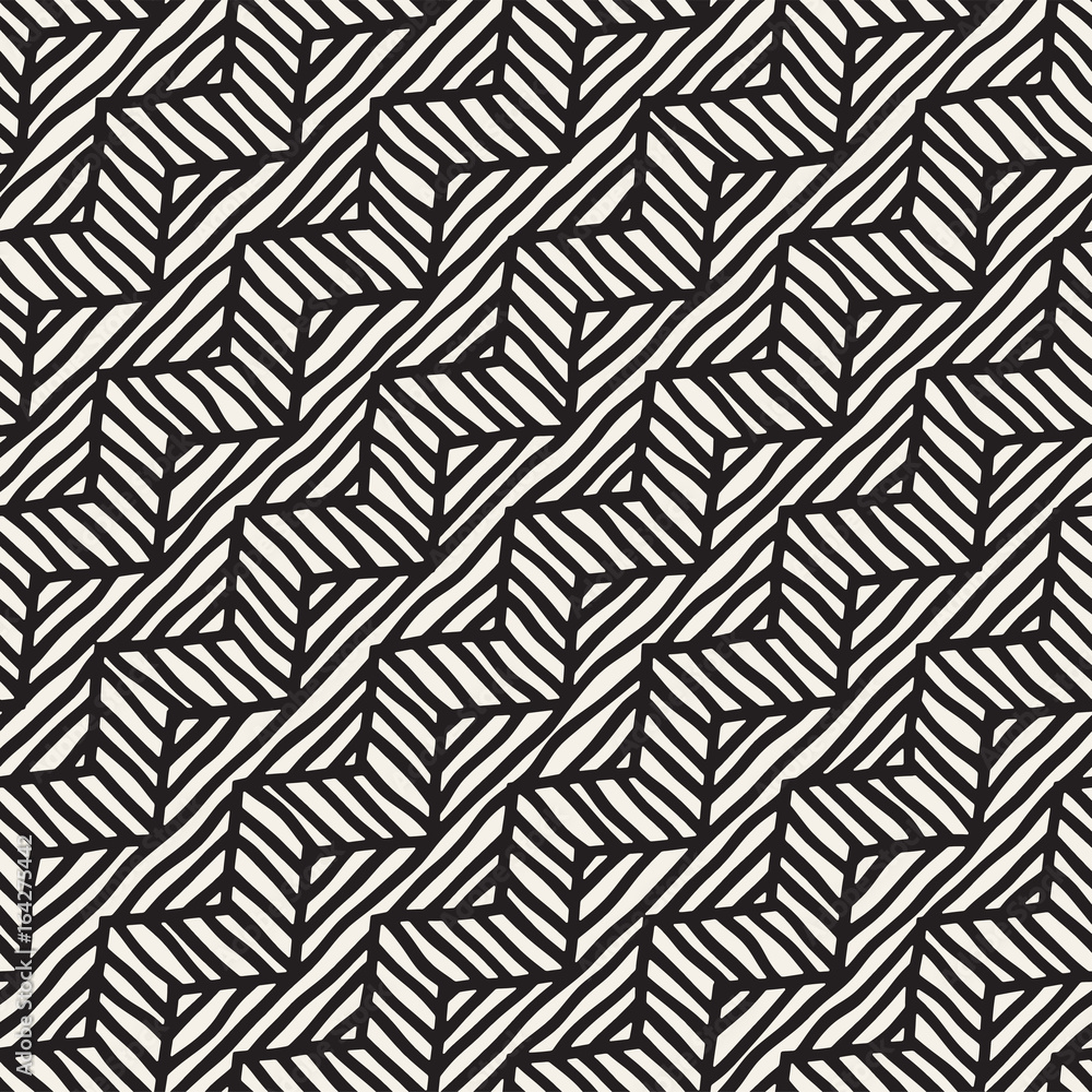 Vector seamless hand drawn pattern. Zigzag and stripe rough lines. Tribal design background. Ethnic doodle texture. Vector seamless hand drawn pattern. Zigzag and stripe rough lines. Tribal design background. Ethnic doodle texture.