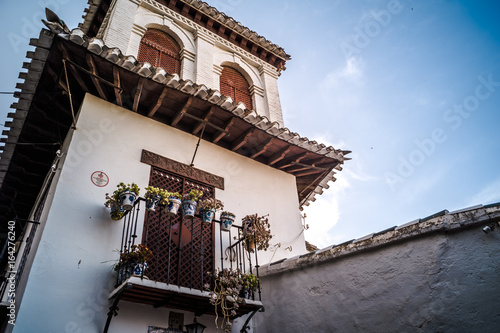 Streets of Albaicin in Granada, Andalusia, Spain © sabino.parente