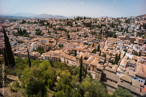 Granada, view of the Albaicin and Sacromonte