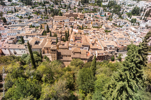 Granada, view of the Albaicin and Sacromonte