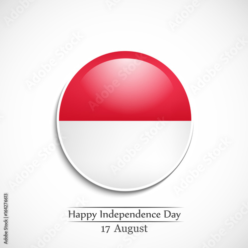 illustration of Indonesia Independence Day background 17th of August