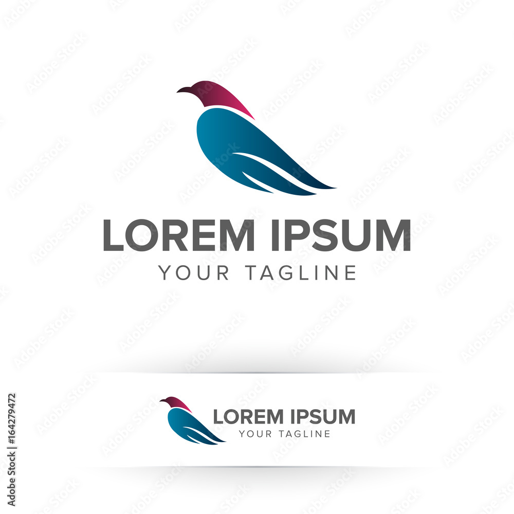 bird logo design concept template bird logo design concept template