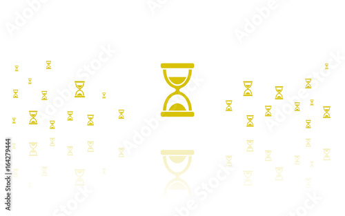 Sanduhr Reflektierend Weiss