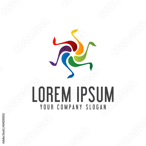 Arts entertaiment Music logo design concept template