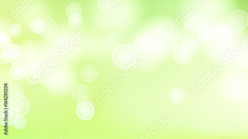 Green Bokeh Background Vector. Abstract Warm Blur And Bokeh Background.
