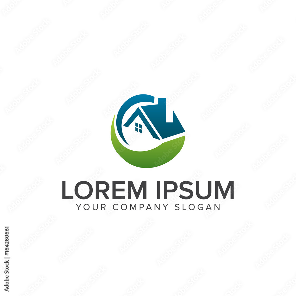 Real estate logo. Architectural Construction logo design concept template Real estate logo. Architectural Construction logo design concept template