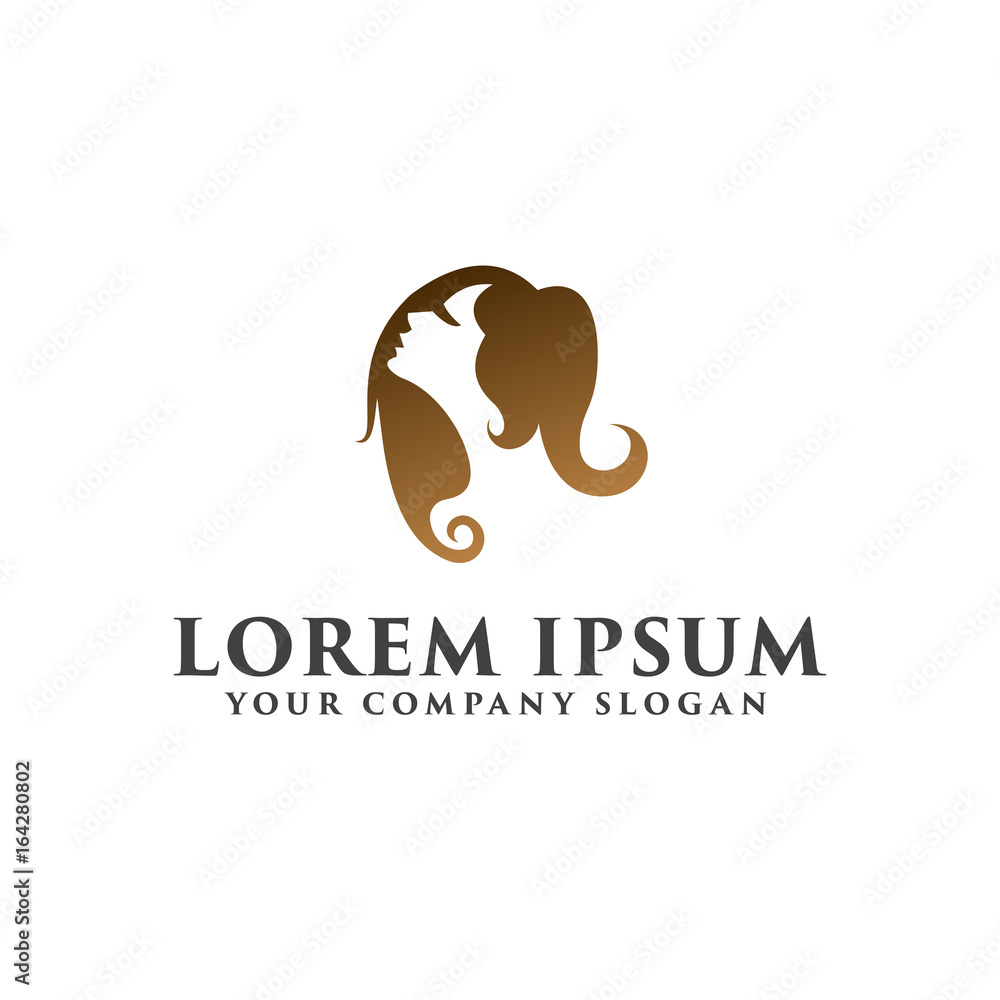 beautiful women Logos. Spa and Esthetics Cosmetics and beauty logo design concept template beautiful women Logos. Spa and Esthetics Cosmetics and beauty logo design concept template