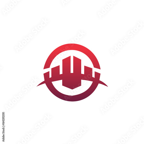 Free Download building logo design concept template. Architectural Constructio - GFXLoad