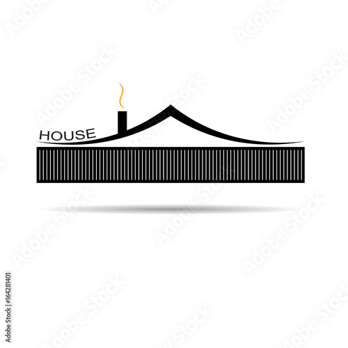 The logo of the house.Vector illustration