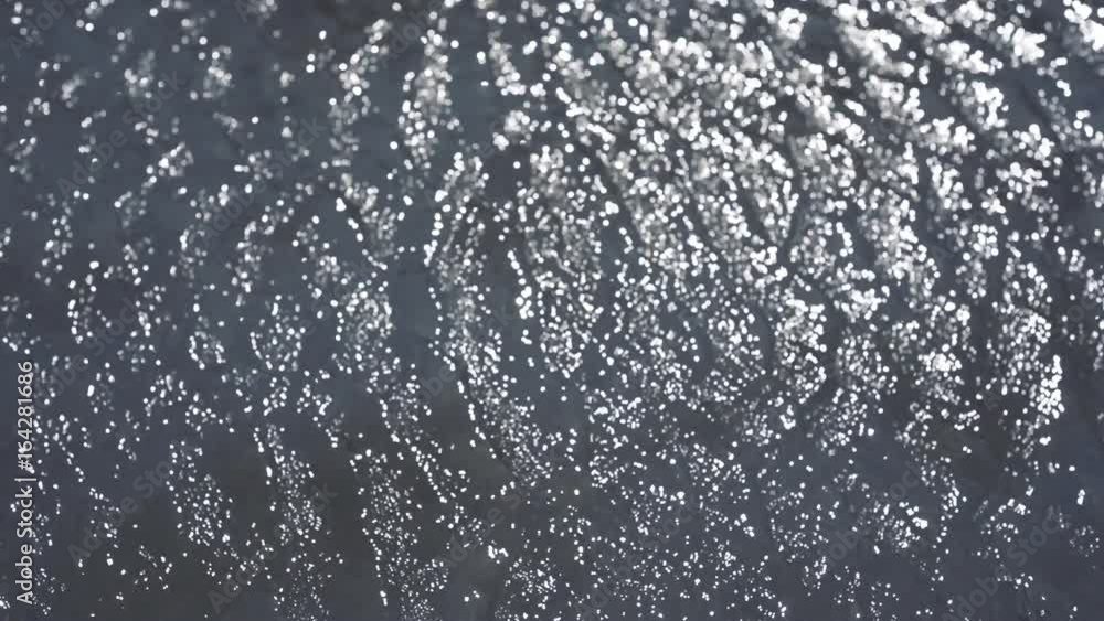 olas al atardecer con desenfoque