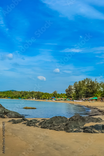 Beautiful Palolem Beach  South Goa  India