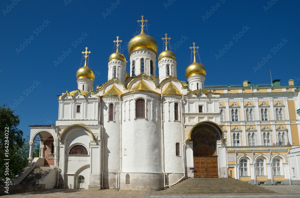 Annunciation Cathedral on Cathedral square of the Moscow Kremlin, Moscow, Russia