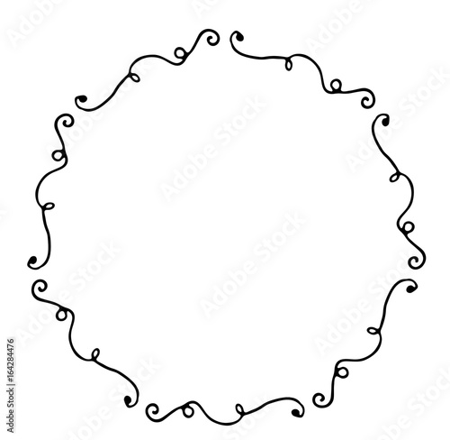 Vector monogram frame