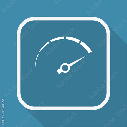 App Button mit Schatten - Tachometer