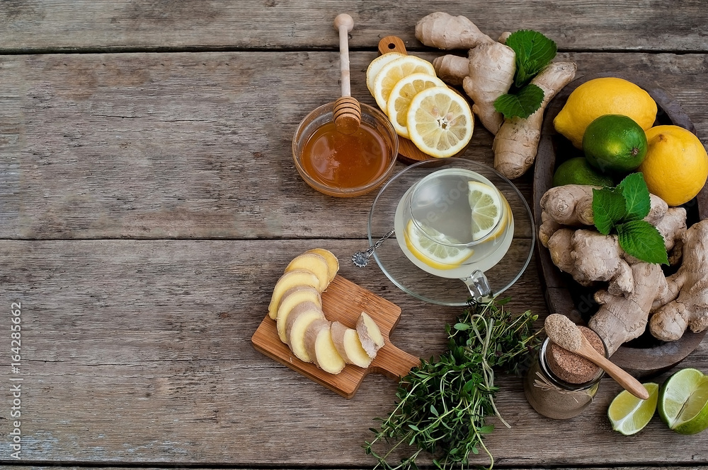 herbal tea with chamomile and honey and gember herbal tea with chamomile and honey and gember