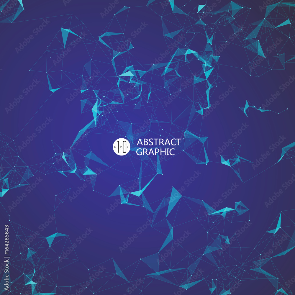 Abstract graphic consisting of points, lines and connection, Internet technology. Abstract graphic consisting of points, lines and connection, Internet technology.