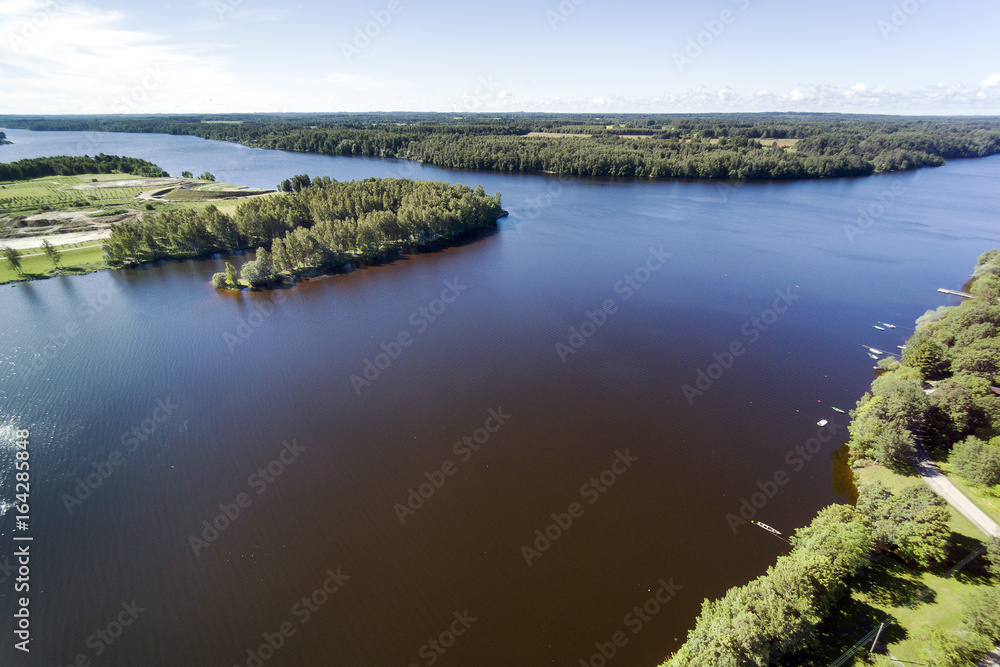 Fototapeta premium River Daugava at Koknese, Latvia.