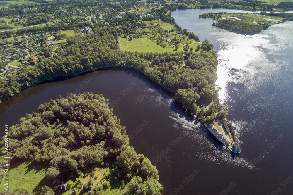 River Daugava at Koknese, Latvia.