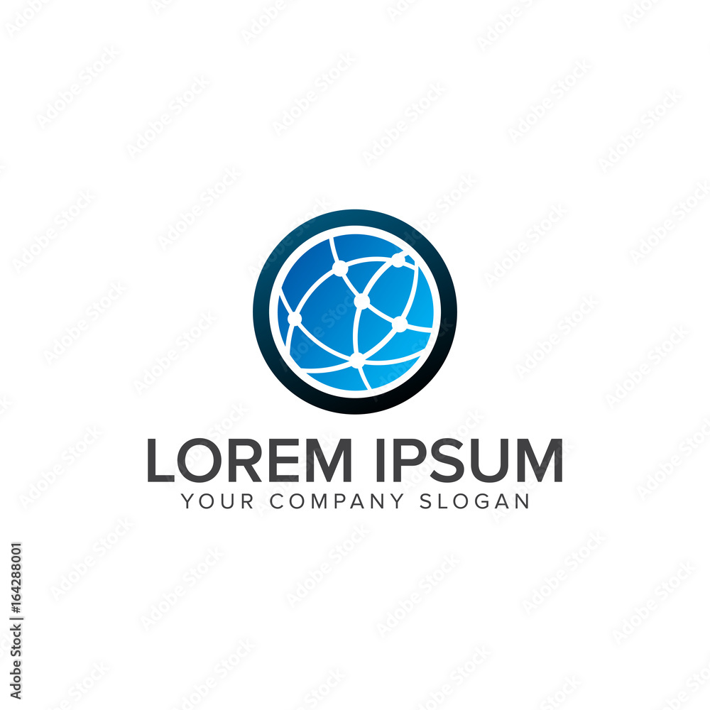 technology business logo design concept template technology business logo design concept template