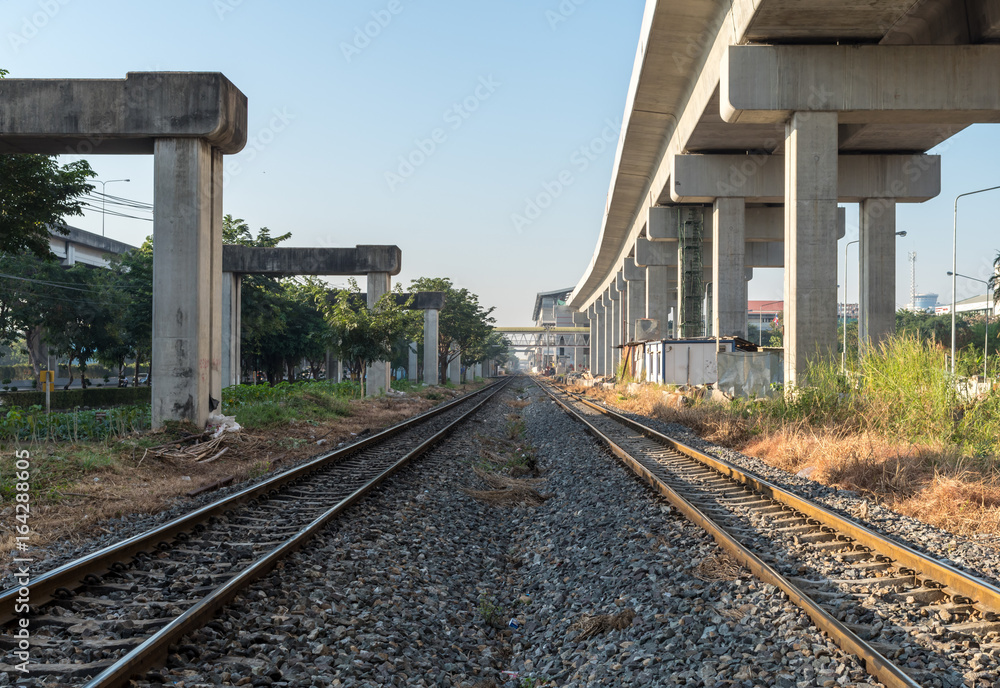 Naklejka premium railway train