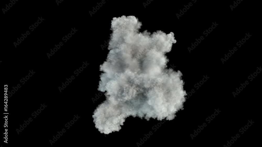Middle size smoke puff / dust puff (with alpha channel). Smoke density - normal. Separated on pure black background. Middle size smoke puff / dust puff (with alpha channel). Smoke density - normal. Separated on pure black background.