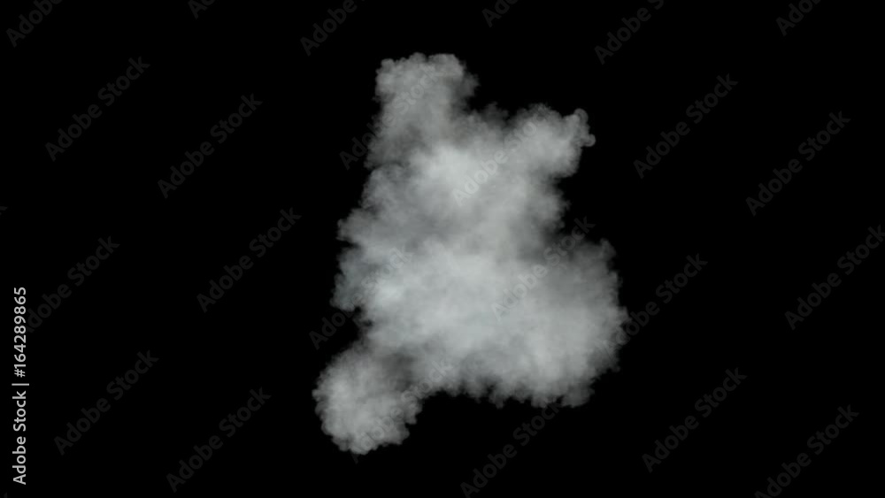 Middle size smoke puff / dust puff (with alpha channel). Smoke density - low. Separated on pure black background. Middle size smoke puff / dust puff (with alpha channel). Smoke density - low. Separated on pure black background.