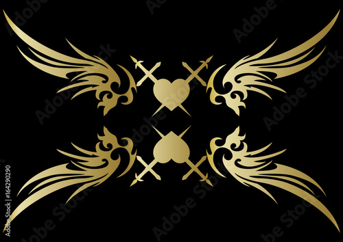 tribal angel wing
