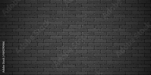 Black brick wall texture 