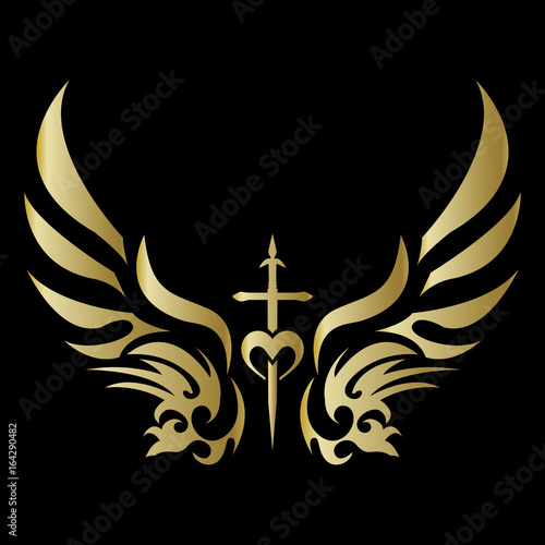 tribal angel wing