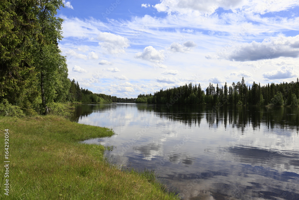 River in northern Sweden