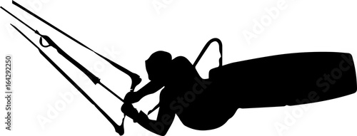 Kitesurfing logo/illustration 