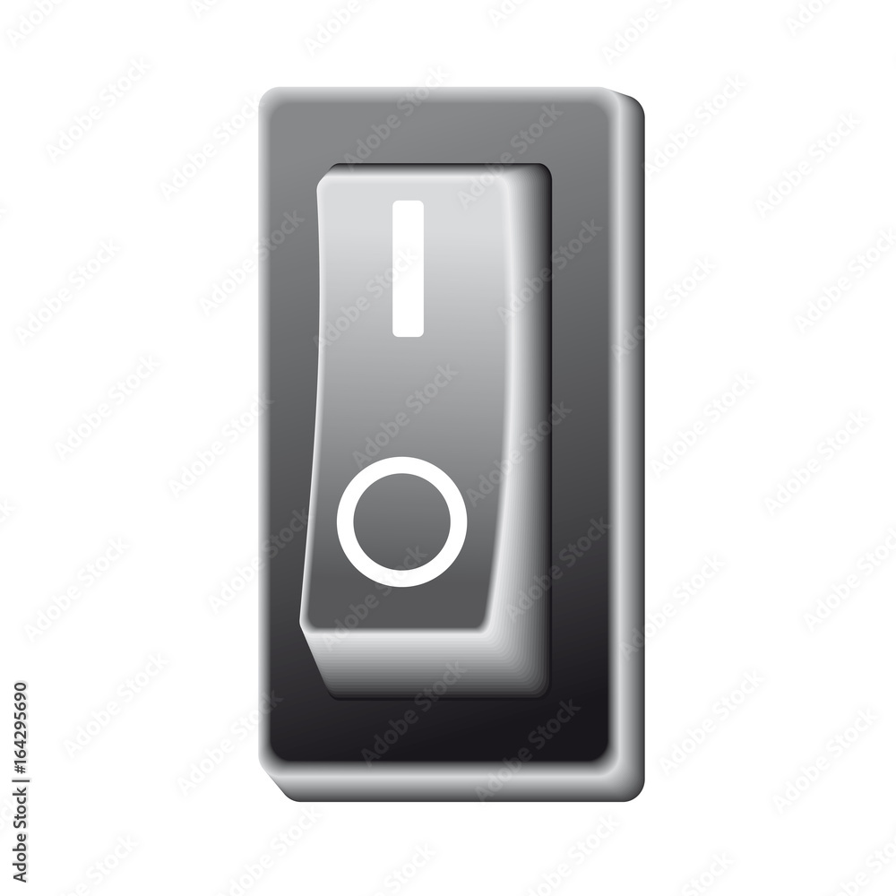 On off. Electric switch button on white background vector On off. Electric switch button on white background vector