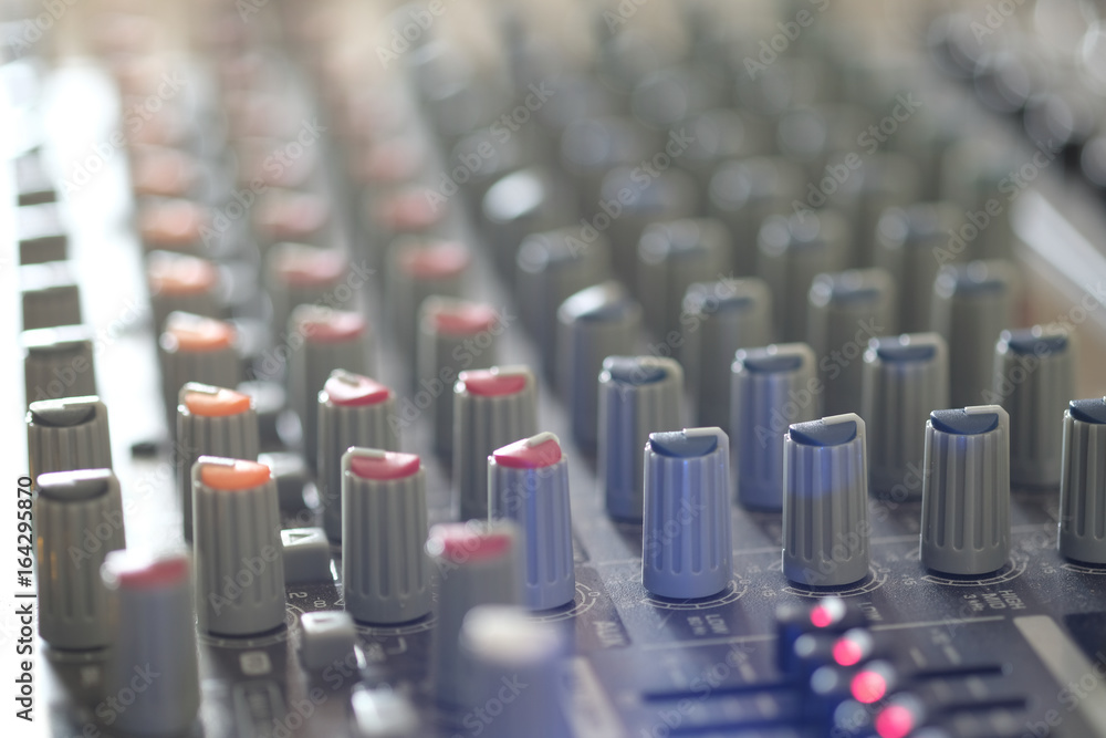 The audio controller Stock Photo | Adobe Stock