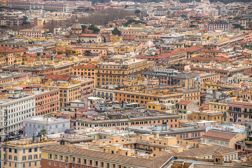 Rome cityscape - maze of buildings