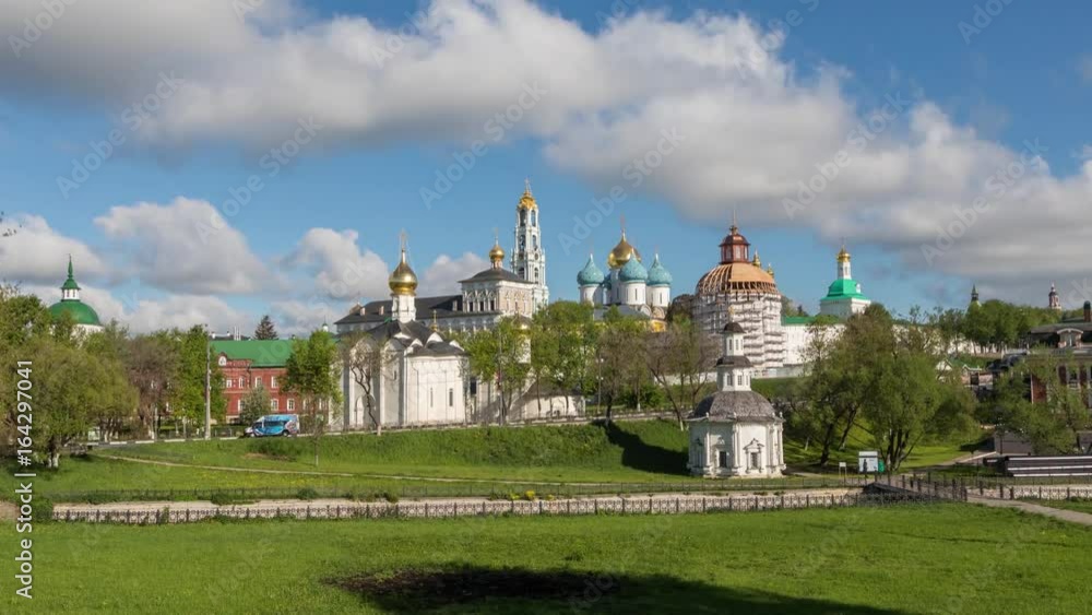 Zoom in time lapse video of Trinity Lavra of St. Sergius in Sergiev Posad, Moscow oblast, Russia
Zoom in time lapse video of Trinity Lavra of St. Sergius in Sergiev Posad, Moscow oblast, Russia