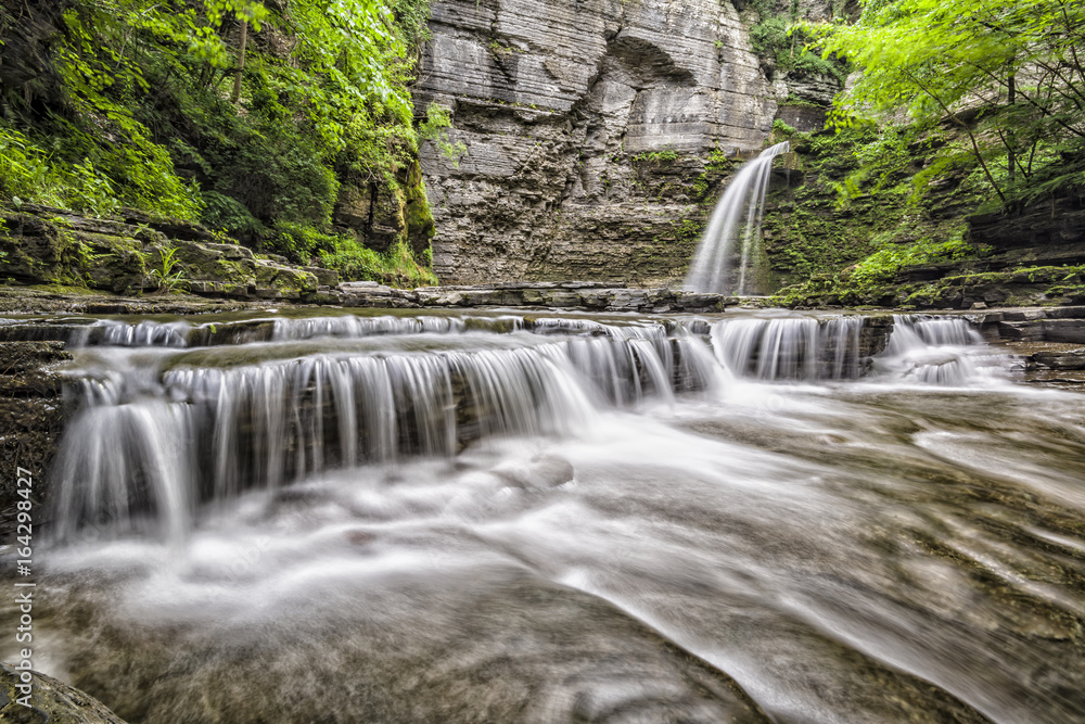 Obraz premium Waterfall and river