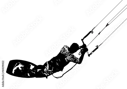 Kitesurfing logo/illustration 