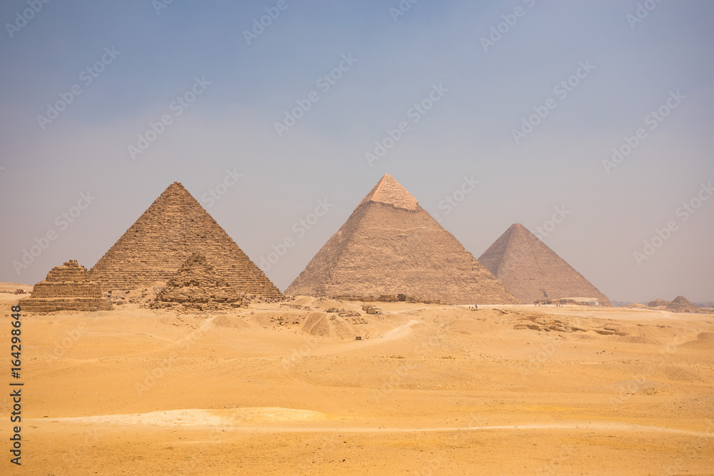 The Great pyramid with blue sky