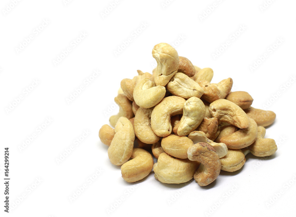 cashew with isolated white background cashew with isolated white background
