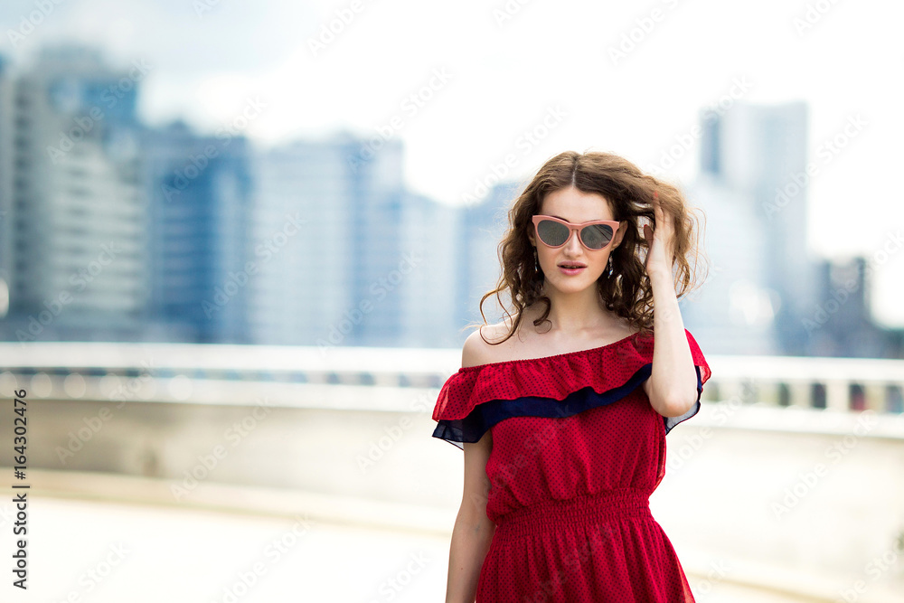 beautiful cute sexy brunette girl walking around the city beautiful cute sexy brunette girl walking around the city